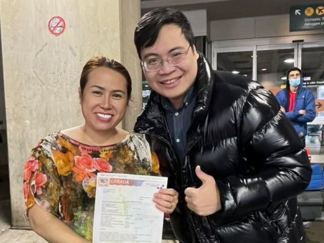 Chị Uyên vừa đến Canada – định cư theo chương trình chế biến thủy sản, check-in tại Canada Place Vancouver 1