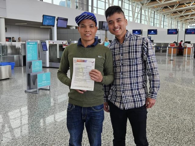 Anh Hiền định cư Canada diện đầu bếp – nhận thư Landing tại sân bay Calgary – khách hàng New Life Immigration