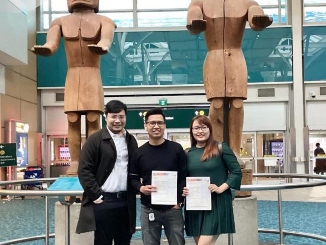 Gia đình anh Hùng định cư Canada