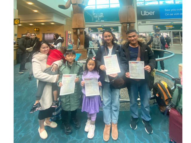 Gia đình 5 thành viên của anh Quang định cư Canada theo diện Retail Supervisor tại Alberta – khách hàng New Life Immigration