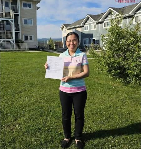 Chúc mừng gia đình chị Thủy nhận được thư tài trợ tỉnh bang Alberta thành công