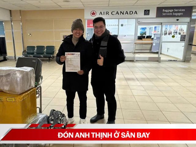 Anh Thịnh định cư Canada – nhận thư Landing tại sân bay – khách hàng New Life Immigration