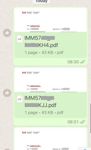 Khách hàng nhận được thư mời dán visa Canada chỉ trong 1 ngày – minh chứng hỗ trợ nhanh chóng từ New Life Immigration 2