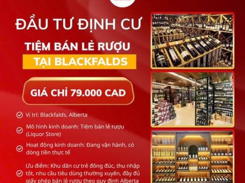 [CƠ HỘI ĐẦU TƯ ĐỊNH CƯ ALBERTA] TIỆM BÁN LẺ RƯỢU TẠI BLACKFALDS | GIÁ CHỈ 79.000 CAD